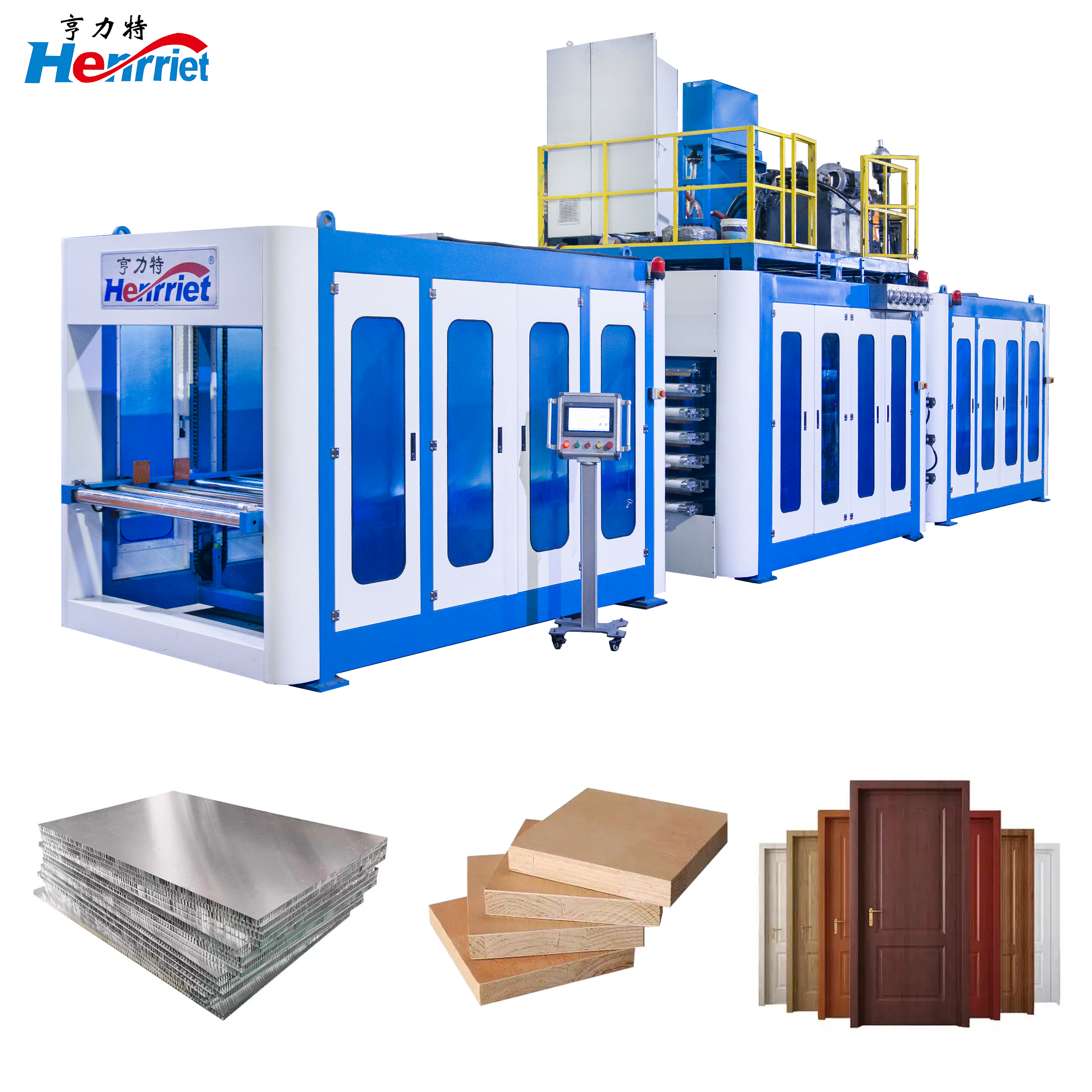 Latest company Cases about Denmark Medical Door Manufacturing Project: Application of a 6-Layer Automatic Hot Press Conveyor Line
