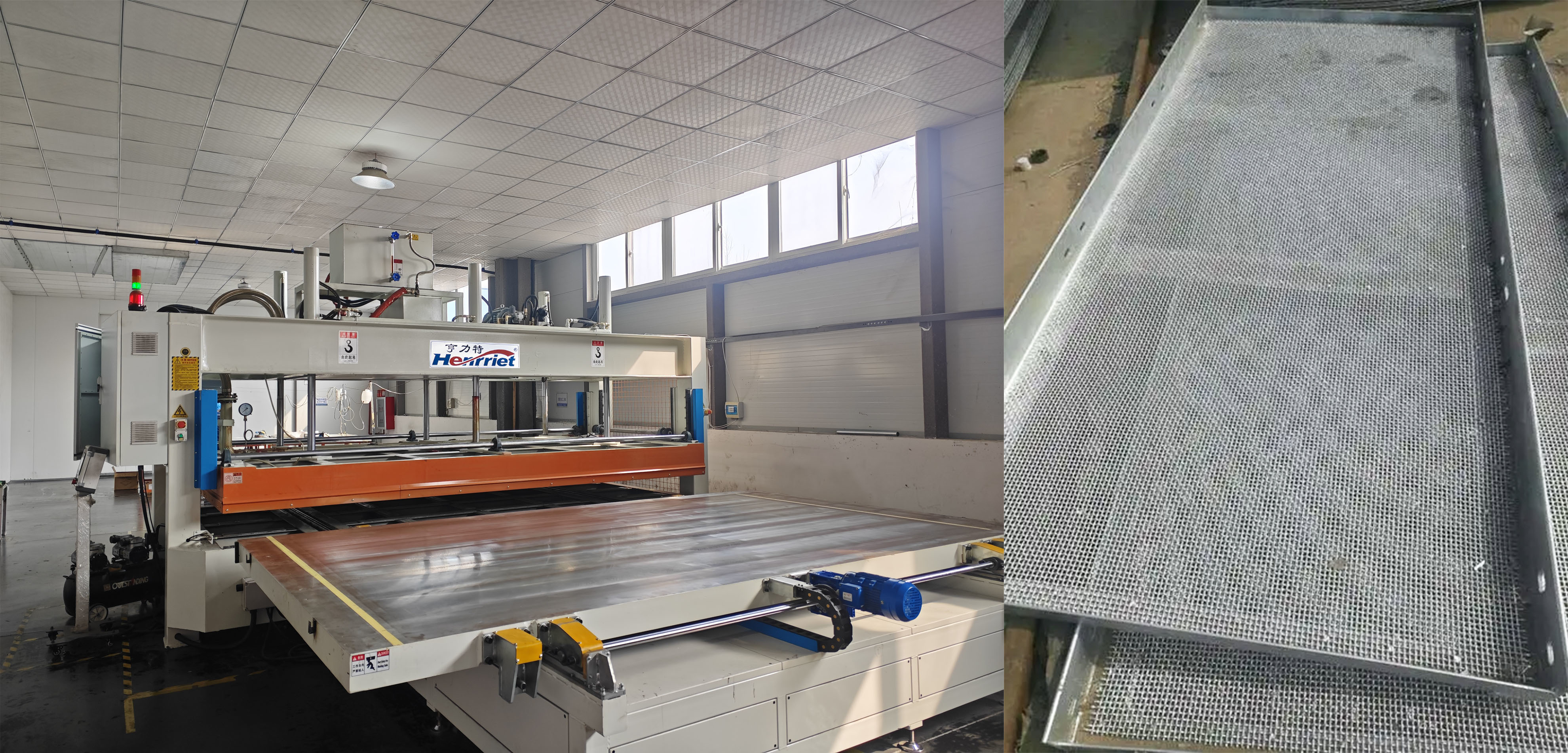 Latest company Cases about Indonesian Filter Mesh Manufacturer Upgrades Production with Three Automatic Loading & Unloading Hot Press Machines