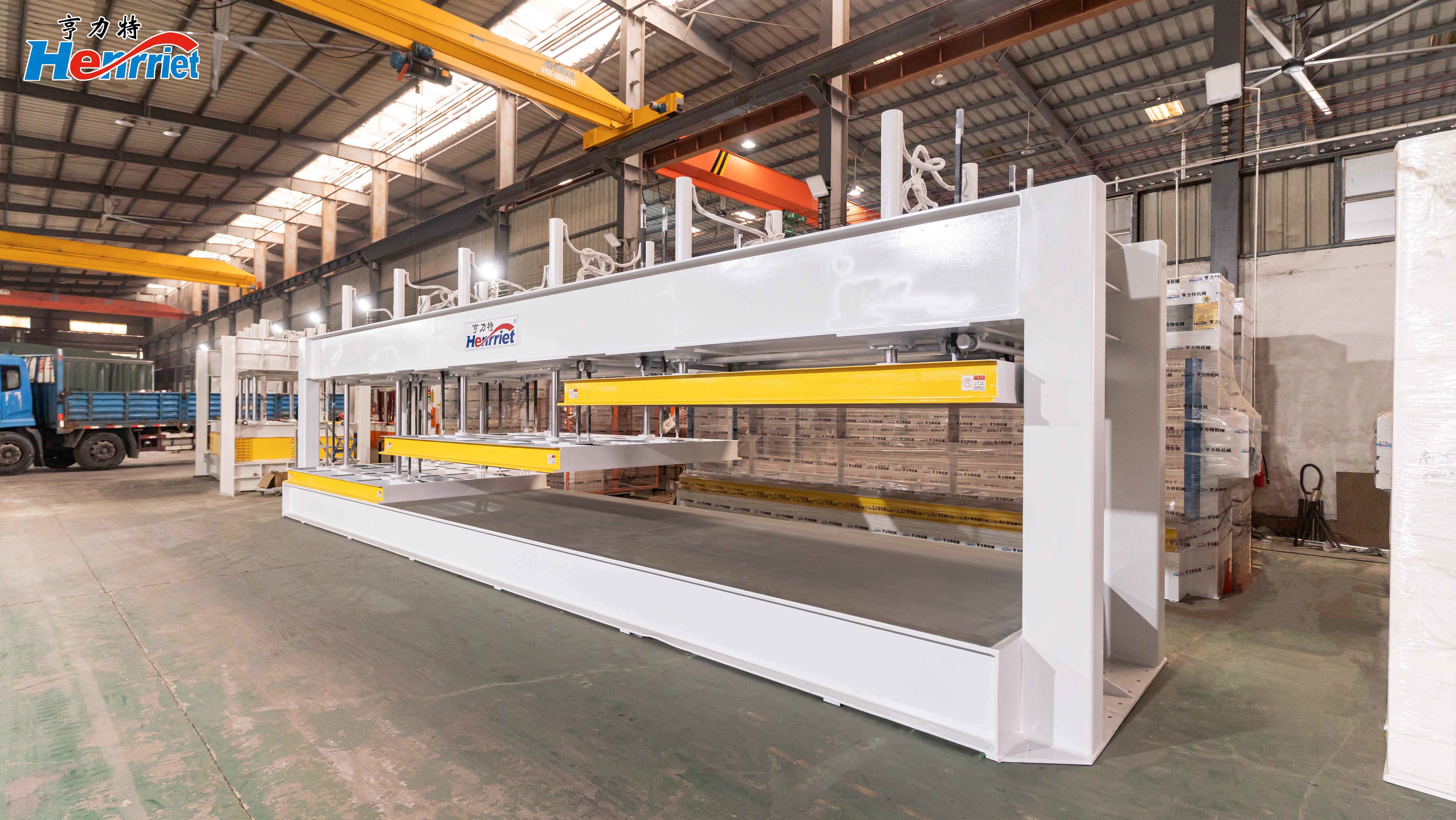 Latest company Cases about Indonesia Case Study | Ultra-Long Three-Stage Cold Press Machine Supports Large-Format Composite Panel Manufacturing