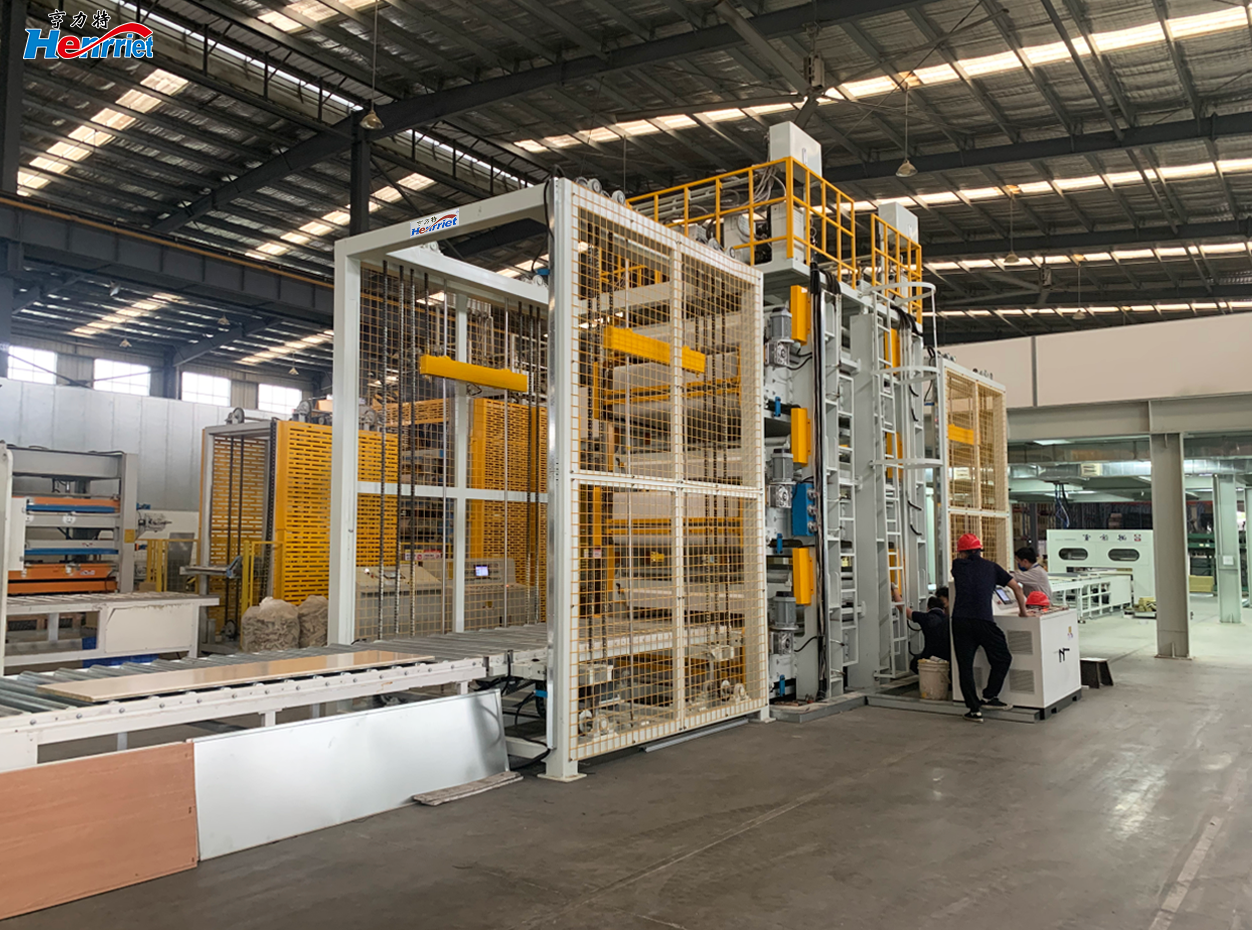 Latest company Cases about Qatar Marine Rock Wool Panel Automatic Hot Press Production Line Case: Supporting Automated and Continuous Manufacturing