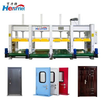 comprar Linha de Produção de Portas Personalizada Máquina de Prensagem a Frio Segmentada para Portas Painéis de Compensado e Colmeia Fabricação em linha