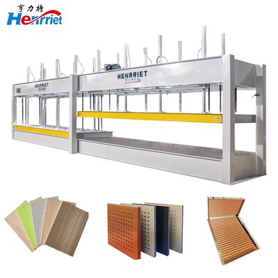 Buy 12 meter 16 oil cylinder two-stage cold press machine aluminum door unpainted door stainless steel door plywood furniture curved wood corrugated composite panel Pick ball board online manufacture
