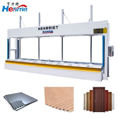 acheter Personnaliser la presse à froid hydraulique à quatre cylindres 50T pour panneaux de porte composites en contreplaqué en bois massif fabrication en ligne