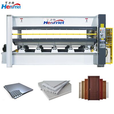 comprar Personalizar 120 toneladas pressão para cima máquina de prensagem a quente de camada dupla para painéis de carroço portas médicas de madeira contraplacado Fabricação em linha