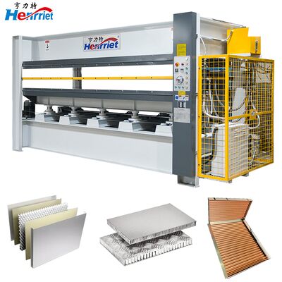 kaufen Die Baustofffabrik eignet sich für die Verwendung einer Doppelschicht 120-Tonnen-Hotpressmaschine zur Herstellung von Aluminium-Honeyball-Panels Online-Herstellung
