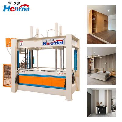 Mua Sản xuất hàng loạt gỗ kiến trúc: Máy ép nóng 8 giai đoạn 50T tối ưu hóa cho tấm trang trí xây dựng số lượng lớn sản xuất trực tuyến
