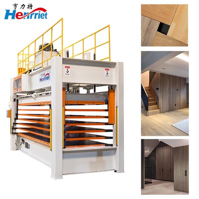 satın al İnşaat malzemeleri fabrikası, 160 tonluk bir laminatör baskı makinesi kullanarak altı katman kontrplak ahşap kaplama tahta üretir Çevrimiçi üretim