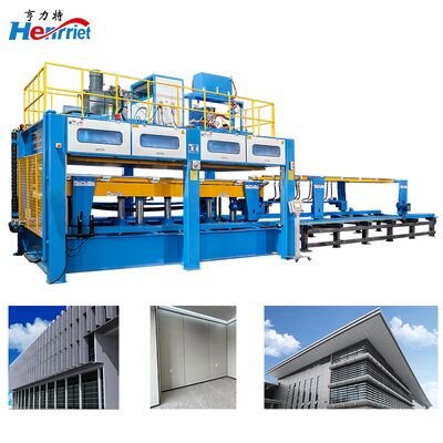 Buy 250t dual station movable slide hot press machine for producing aluminum buckle plates microporous sound-absorbing panels online manufacture