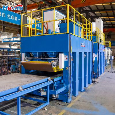 comprar Linha de produção de prensagem a quente e a frio de 1000t para produção de placa pré-revestida inorgânica de fogo de gelo Fabricação em linha