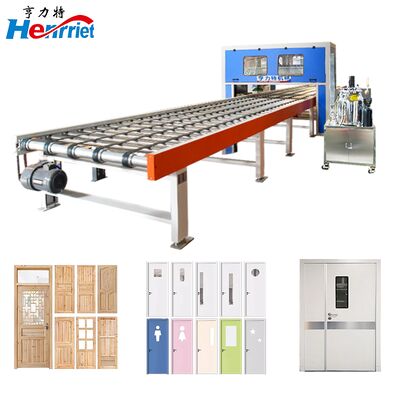 Buy Large Automatic Glue Spraying Machine Conveyor Line with PLC Control for Composite Doors Featuring Adjustable 1-12m/min Coating Speed and Custom 200-1300mm Gel Width online manufacture