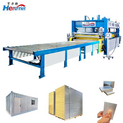 Mua Đường dây sản xuất máy vận chuyển nén nóng áp suất tối đa 50T hoàn toàn tự động với bàn làm việc 3500mm * 1800mm cho bảng sandwich sản xuất trực tuyến