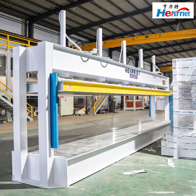 buy 75T Max Pressure 8000x1500mm Work Platen Five-Cylinder Hydraulic Cold Press Machine with Multi-Cylinder Synchronous System for Aluminum Honeycomb Panel Production Line online manufacture