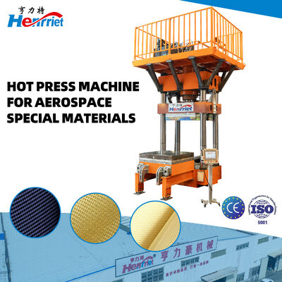 buy 315T Maximum Pressure Hot Press Machine with Adjustable Temperature 500℃ for Aramid Fiber Fabric Composite Manufacturing online manufacture