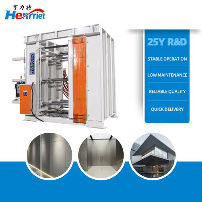 buy Heavy-Duty Horizontal Laminating Press with 200T Maximum Pressure for 10 Layers with Silicone Pads and 3200mm*2400mm Pressure Plate Size online manufacture