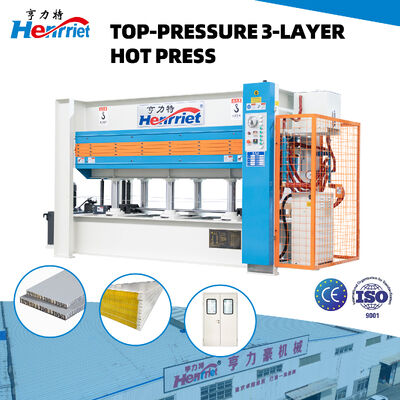 mua Máy ép nóng thủy lực 3 lớp với áp suất tối đa 50 tấn và sưởi ấm bằng điện với dầu nhiệt để sơn tấm gỗ sản xuất trực tuyến
