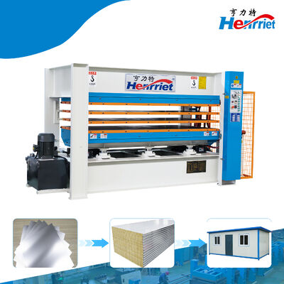 buy 50 Tons Maximum Pressure 3-Layer Hydraulic Hot Press Machine with 120mm Distance Between Plates for Sandwich Composite Lamination online manufacture