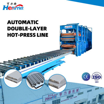 buy Industrial Multi-Deck Hot Press Machine with 100 Tons Maximum Pressure and 2 Layers for Aluminum Honeycomb Panel Pressing online manufacture