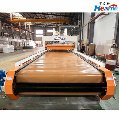 Acheter Ligne de convoyeur à double presse chaude à chargement et déchargement automatiques avec système hydraulique de 100 tonnes et commande par API + écran tactile fabrication en ligne