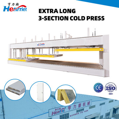 Comprar Prensa a Frio de 3 Seções com Pressão Máxima de 50 Toneladas e Largura de Processamento de 2200mm para Painéis de Favo de Mel Fabricação em linha