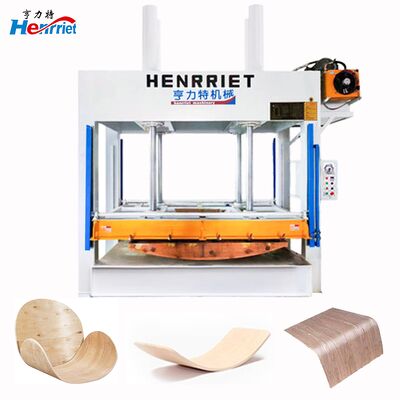 300T Wood Veneer Press Machine 4 Oil Cylinders Board Pressing Machine 7.5kw for plywood furniture curved wood corrugated composite panel Pick ball board multi-layer composite panel sound-absorbing pan