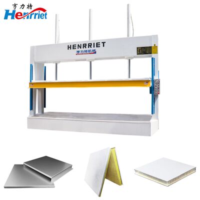 60 Ton 3-Cylinder Cold Press: Even Pressure for Wide Aluminum Honeycomb Panels