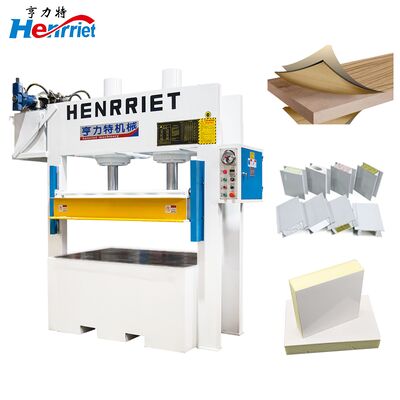 80T Mini hydraulic cold press machine is used for wooden particleboard technology wood decorative and fiberboard