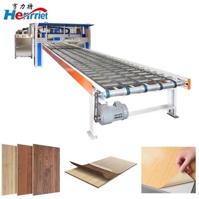 Automatic glue spreading machine for melamine wooden wall decorative panels in building materials factories