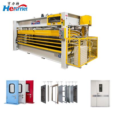 Four layer laminating machine with 160 T maximum pressure and 4-layer independent workstation for high-temperature pressing up to 100℃