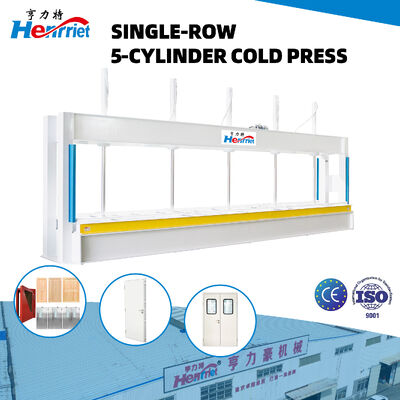 8 Meter Work Platen 75T Max Pressure 5.5kw Motor Power Five-Cylinder Hydraulic Cold Press Machine for Wooden and Medical Door Panels