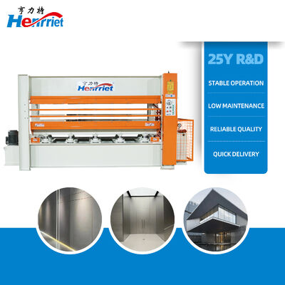 Henrriet 3-Layer Hydraulic Hot Press with 50 Tons Maximum Pressure for Honeycomb Panel Pressing up to 3100×1220×60mm