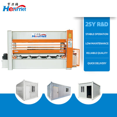 50-Ton Maximum Pressure 3-Layer Multi-Opening Top-Press Hot Press with Electric Heating and Heat Transfer Oil for Sandwich Composite Material Processing