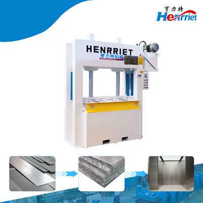 80T Maximum Pressure Aluminum Honeycomb Press with Two Cylinder Hydraulic System for 1500mm Processing Length