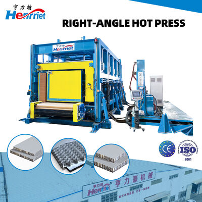 Right-Angle Hot Press Machine with 80T Main & 43T Side Pressure and 6500mm Platen for Aluminum Honeycomb Panels