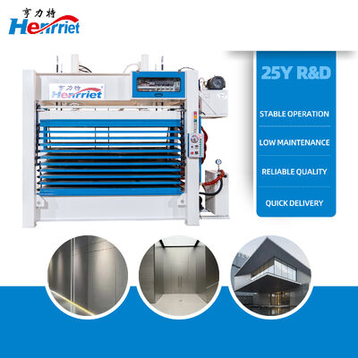 10-Layer Hydraulic Honeycomb Panel Hot Press with 100T Maximum Pressure and 2500mm×1300mm Pressure Plate Size for Multi-Layer Sandwich Panel Production