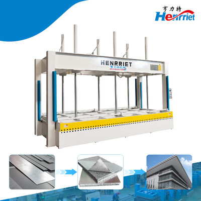 Industrial Hydraulic Perforated Cold Press with 50 Tons Maximum Pressure and 4500mm Processing Length for Mountable Heating Rods in Honeycomb Panel Production