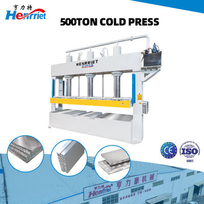 500T Maximum Pressure Multi-Cylinder Drive Cold Press with Forklift Slots for Aluminum Honeycomb Panels