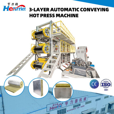 Automatic Feeding 3 Layer Hot Press Machine for Marine Fireproof Rock Wool Board with 30 Ton Maximum Pressure